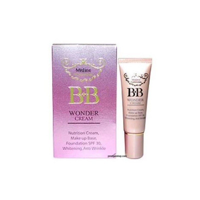 BB Mistine Wonder Cream Makeup Base Anti-Wrinkle Primer Foundation SPF30